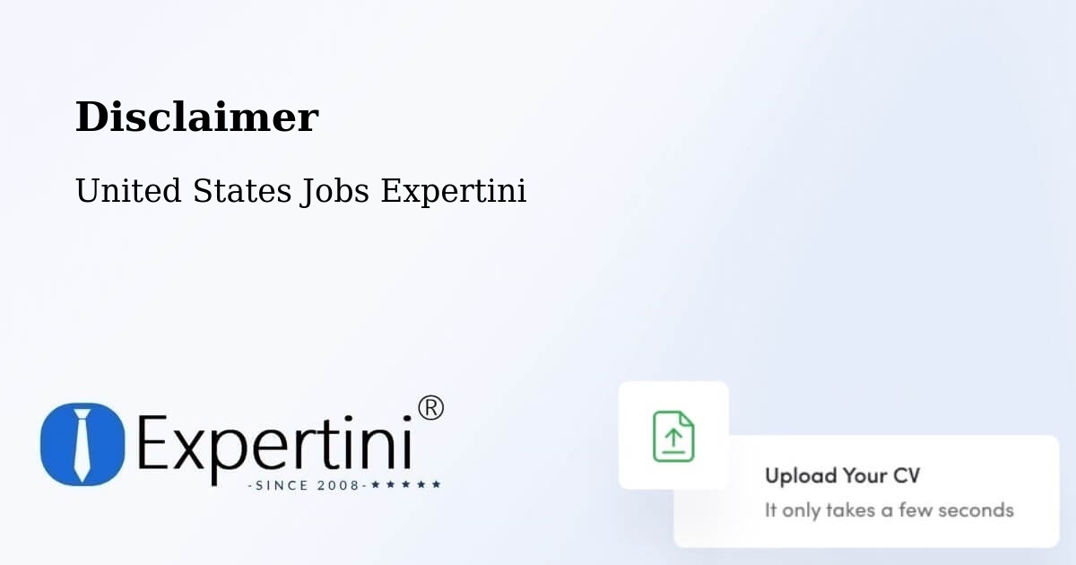 Disclaimer – Kansas - United States Jobs Expertini